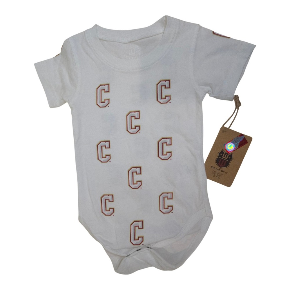 Wes and Willy College of Charleston Organic Cotton‎ Bodysuit White 18M NWT